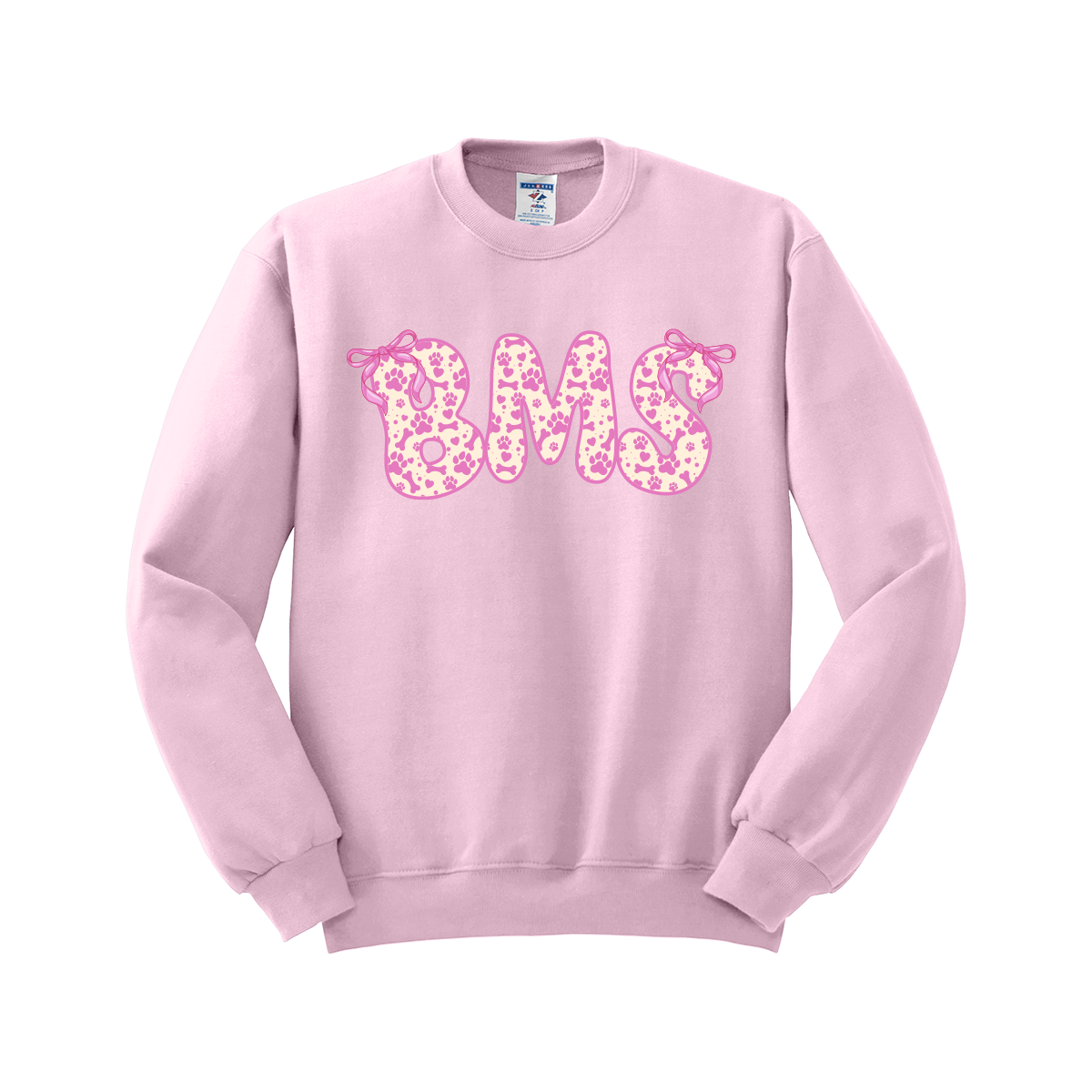 Brown Middle School - BMS Crewneck - Pink