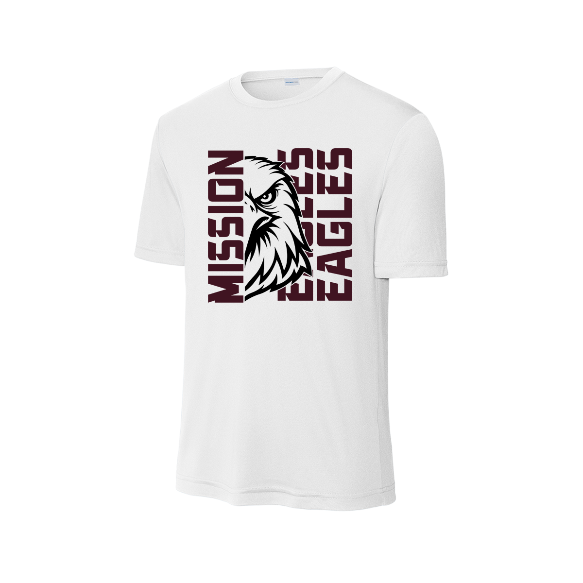 Mission Eagles Football - Mascot Dri-Fit Shirt - White
