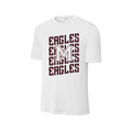 Mission Eagles Football - M Script Dri-Fit Shirt - White