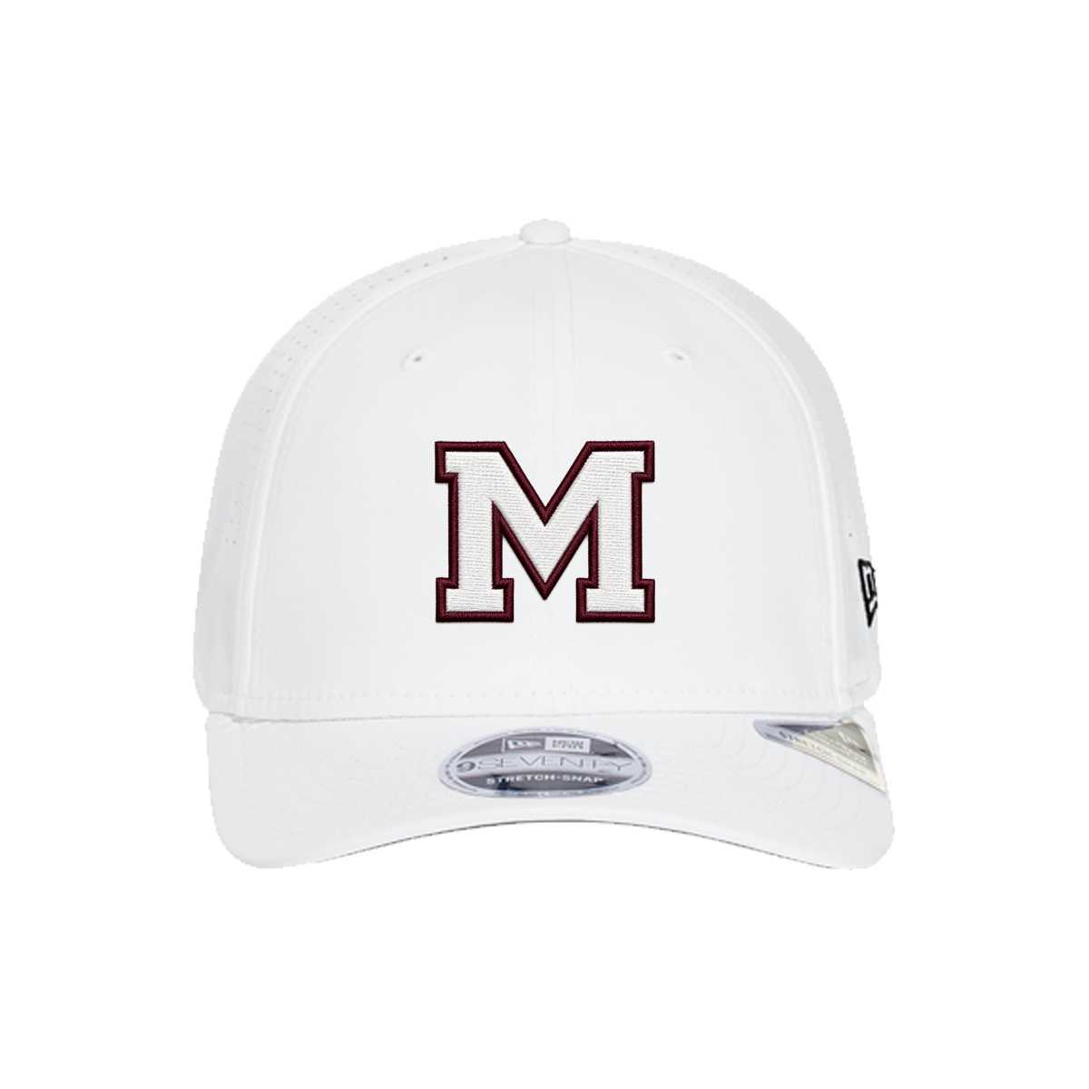 Mission Eagles Football - M Script New Era Cap - White