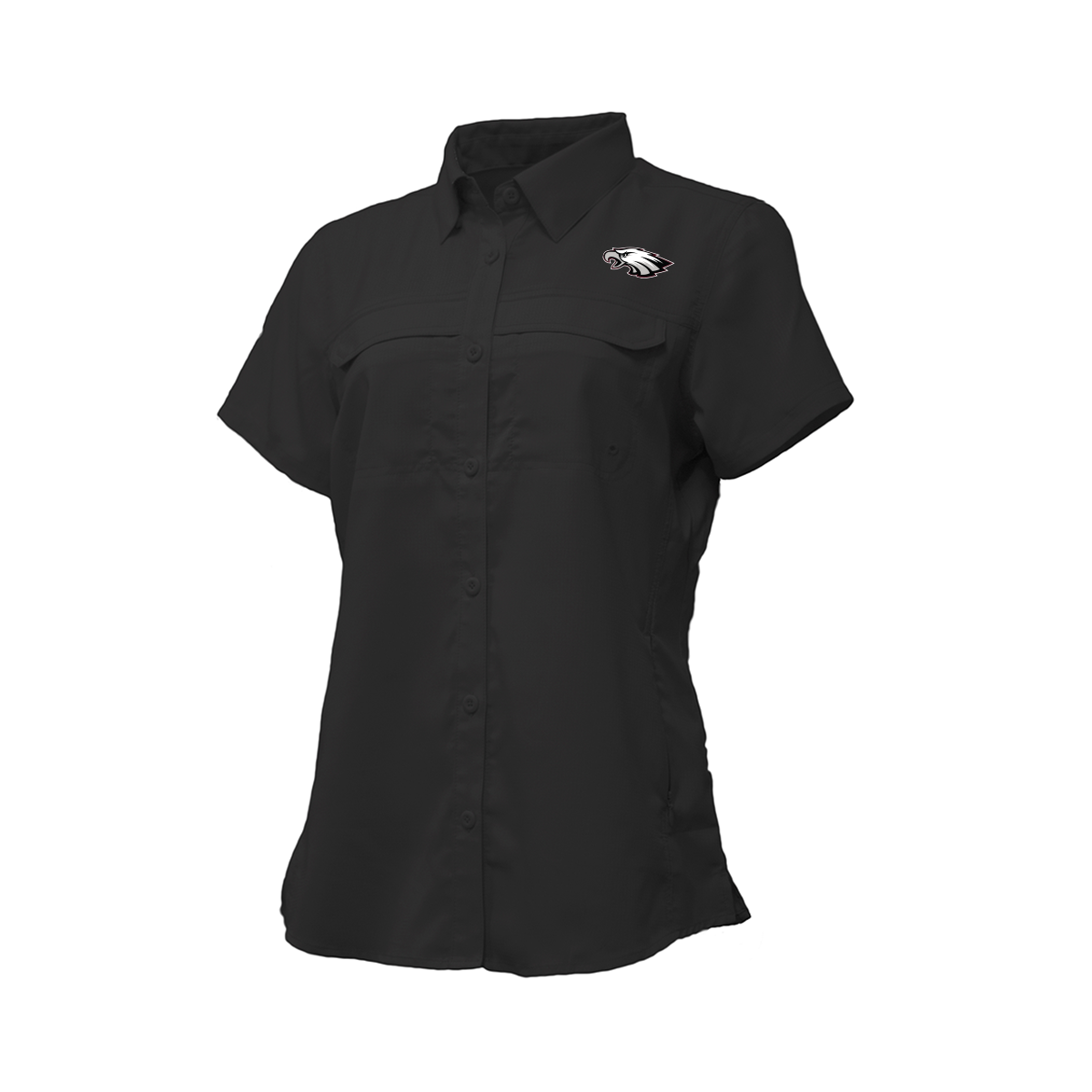 Mission Eagles Football - Embroidered Mascot - Women's Fishing Shirt