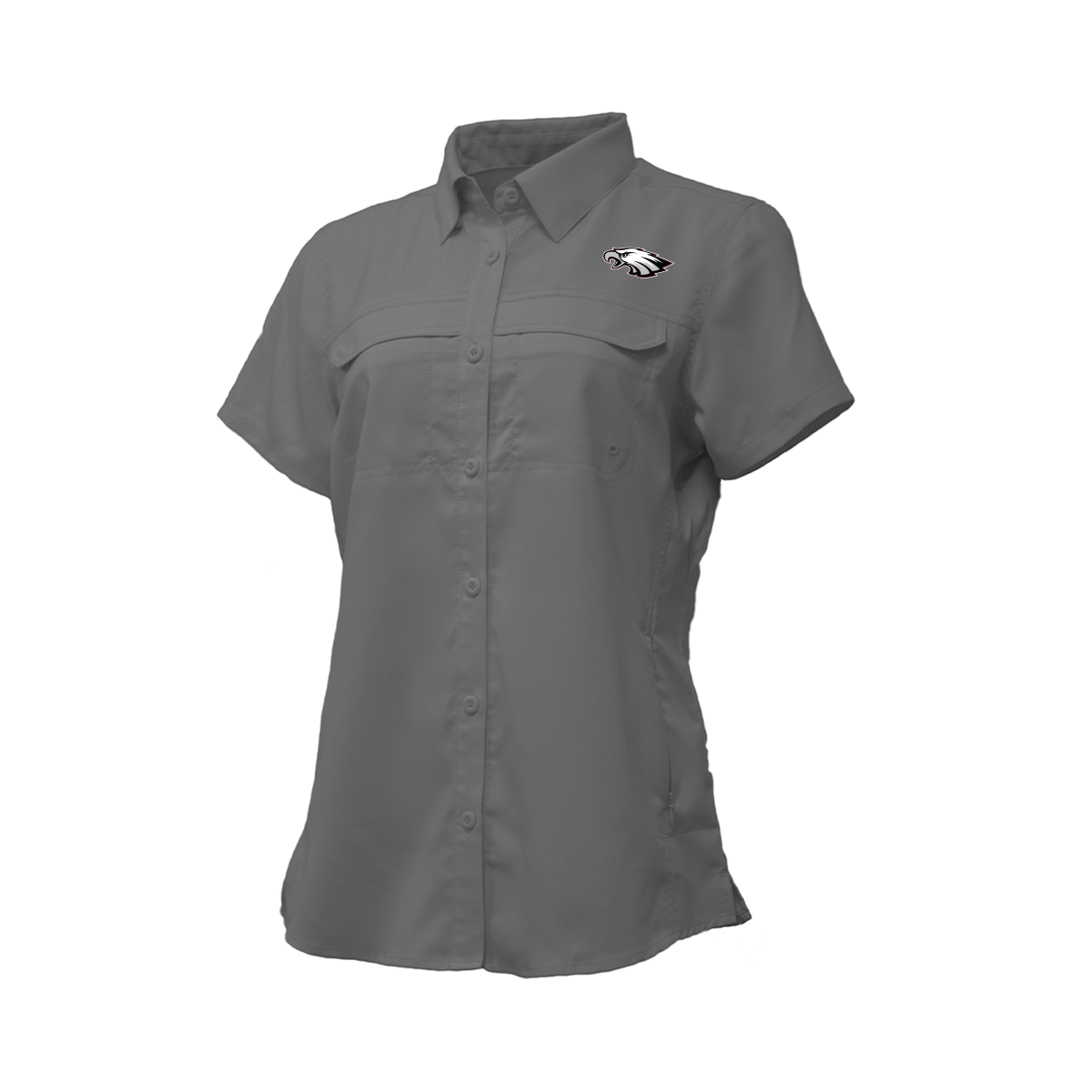 Mission Eagles Football - Embroidered Mascot - Women's Fishing Shirt