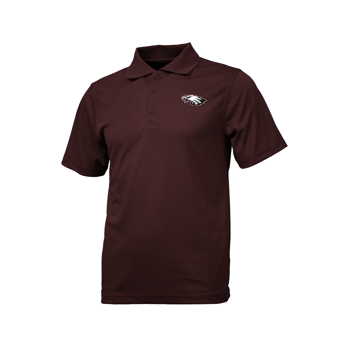 Mission Eagles Football - Embroidered Mascot - Men's Polo