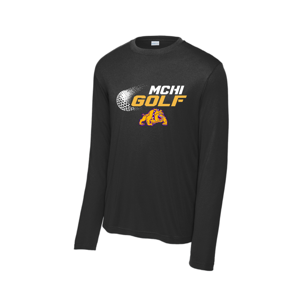 McAllen High Bulldogs Golf Fan Shirt Long Sleeve – Black