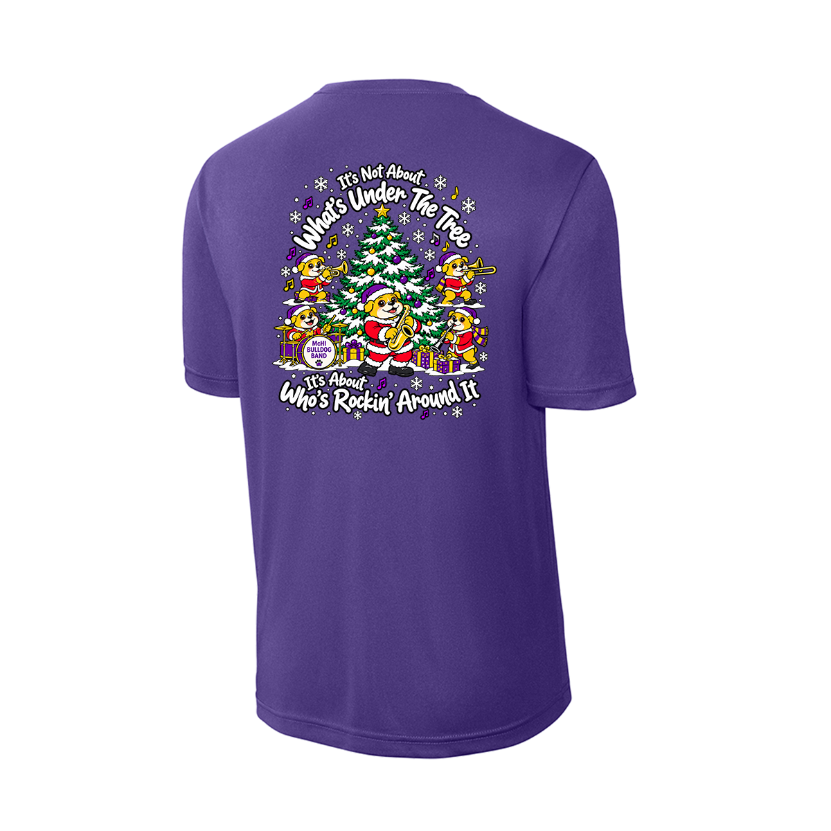 McHi Bulldogs Band - Short Sleeve - Purple