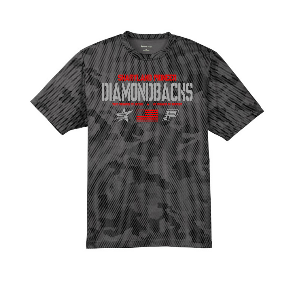 Sharyland Pioneer Volleyball - Dri-Fit Shirt - Grey Camo - Short Sleeve