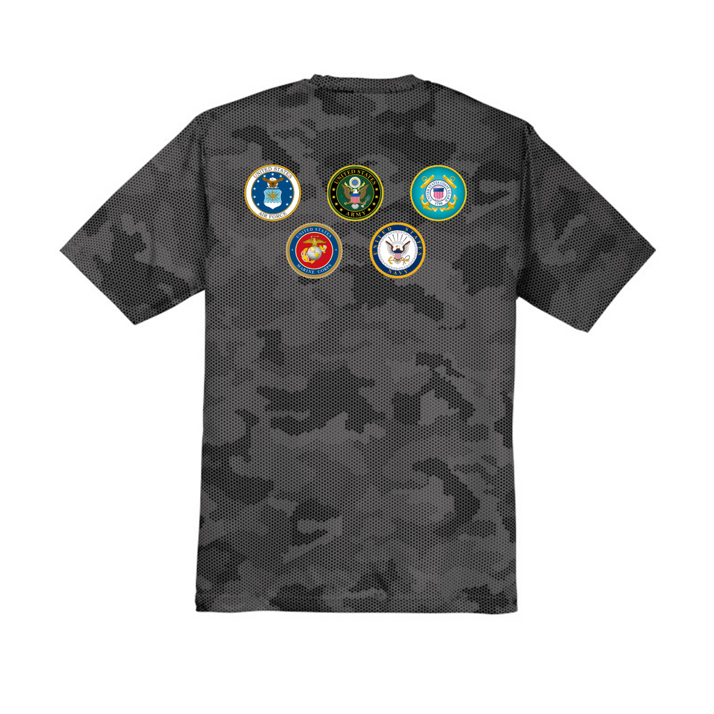 Sharyland Pioneer Volleyball - Dri-Fit Shirt - Grey Camo - Short Sleeve