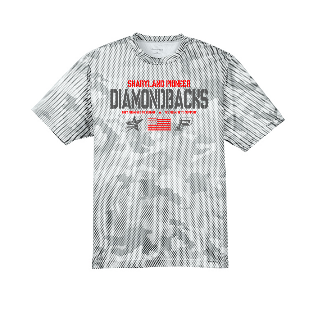 Sharyland Pioneer Volleyball - Dri-Fit Shirt - White Camo - Short Sleeve