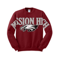 Mission Eagles Football - Vintage Varsity Crewneck - Maroon