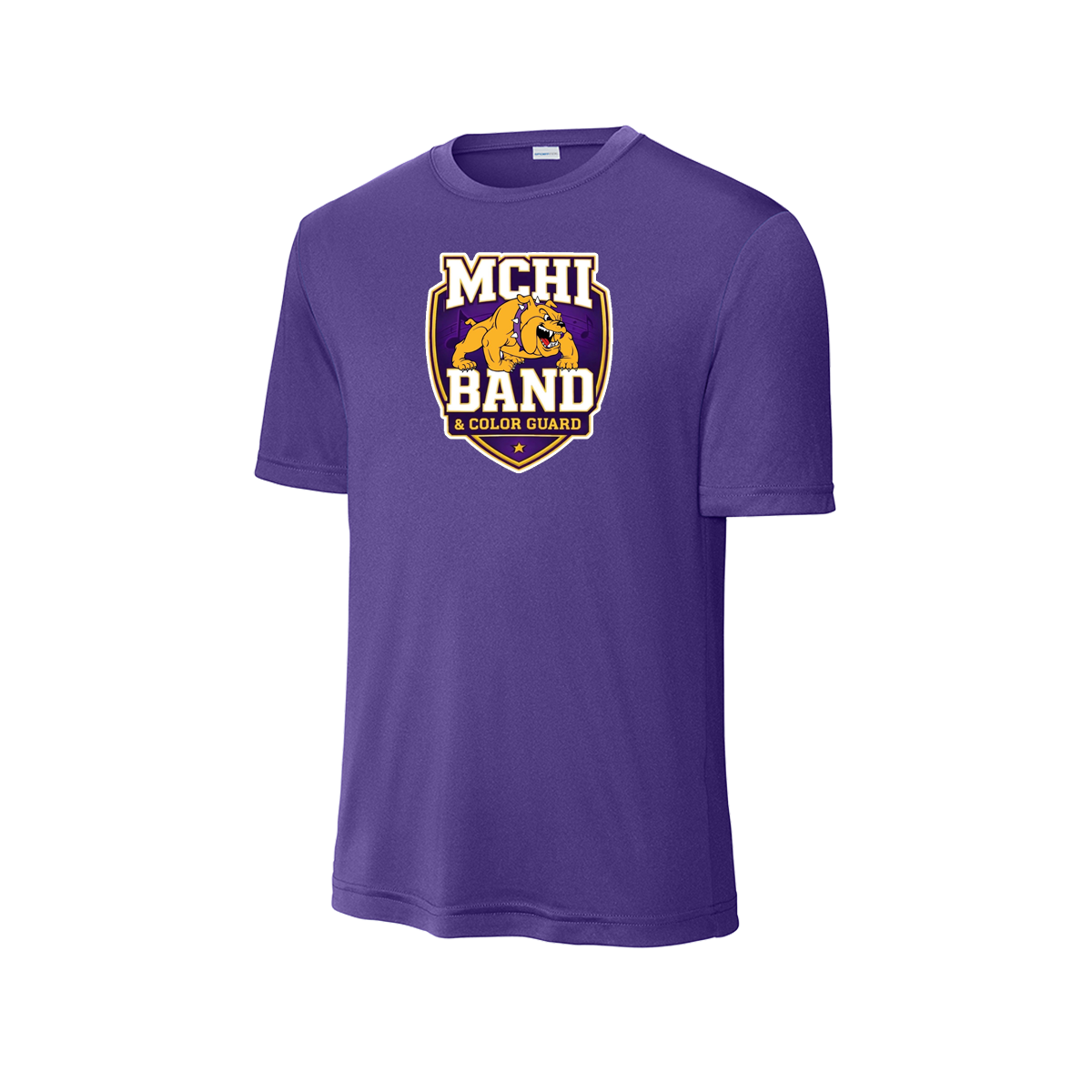 McHi Band and Color Guard  - Dri-Fit Shirt - Purple - Short Sleeve