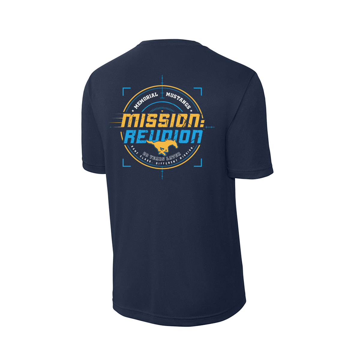 Memorial Mustangs Class of 2007 - Reunion Shirt - Dri-Fit - Navy