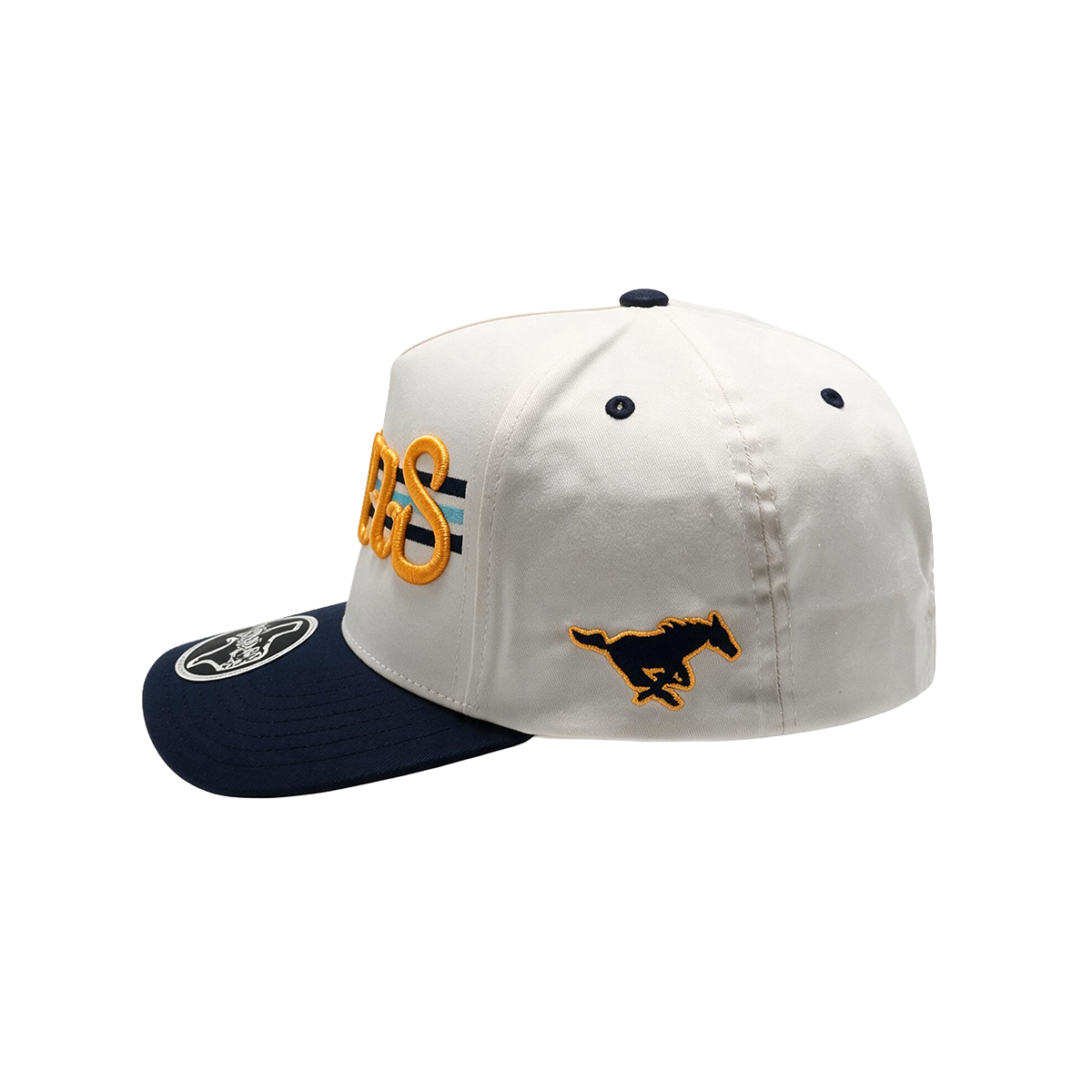 Memorial Mustangs Class of 2007 - Reunion Mustangs Puff Cap - White/Navy
