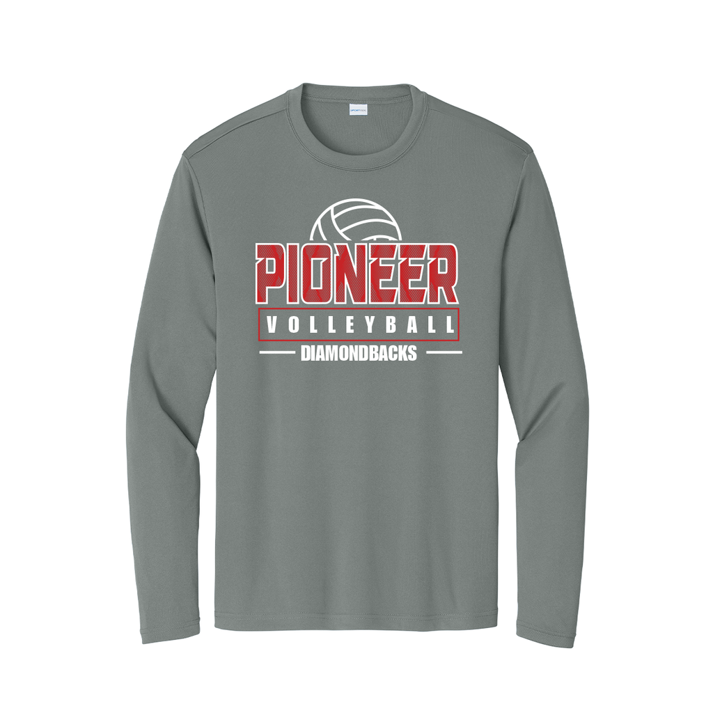 Sharyland Pioneer Volleyball - Dri-Fit Fan Shirt - Grey - Long Sleeve