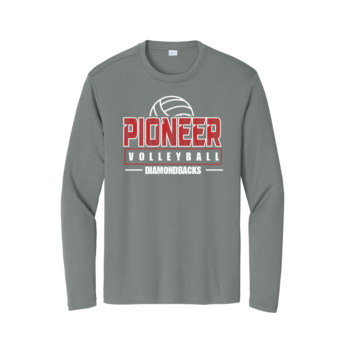 Sharyland Pioneer Volleyball - Dri-Fit Fan Shirt - Grey - Long Sleeve