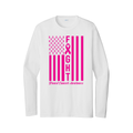 Sharyland Pioneer Volleyball - Breast Cancer Awareness - Dri-Fit Shirt - White - Long Sleeve