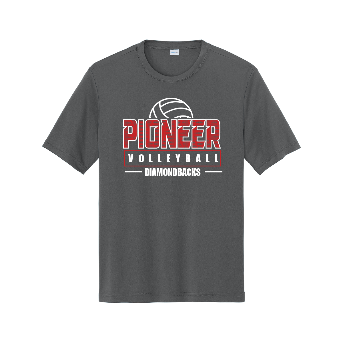 Sharyland Pioneer Volleyball - Dri-Fit Fan Shirt - Grey - Short Sleeve