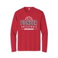 Sharyland Pioneer Volleyball - Dri-Fit Fan Shirt - Red - Long Sleeve