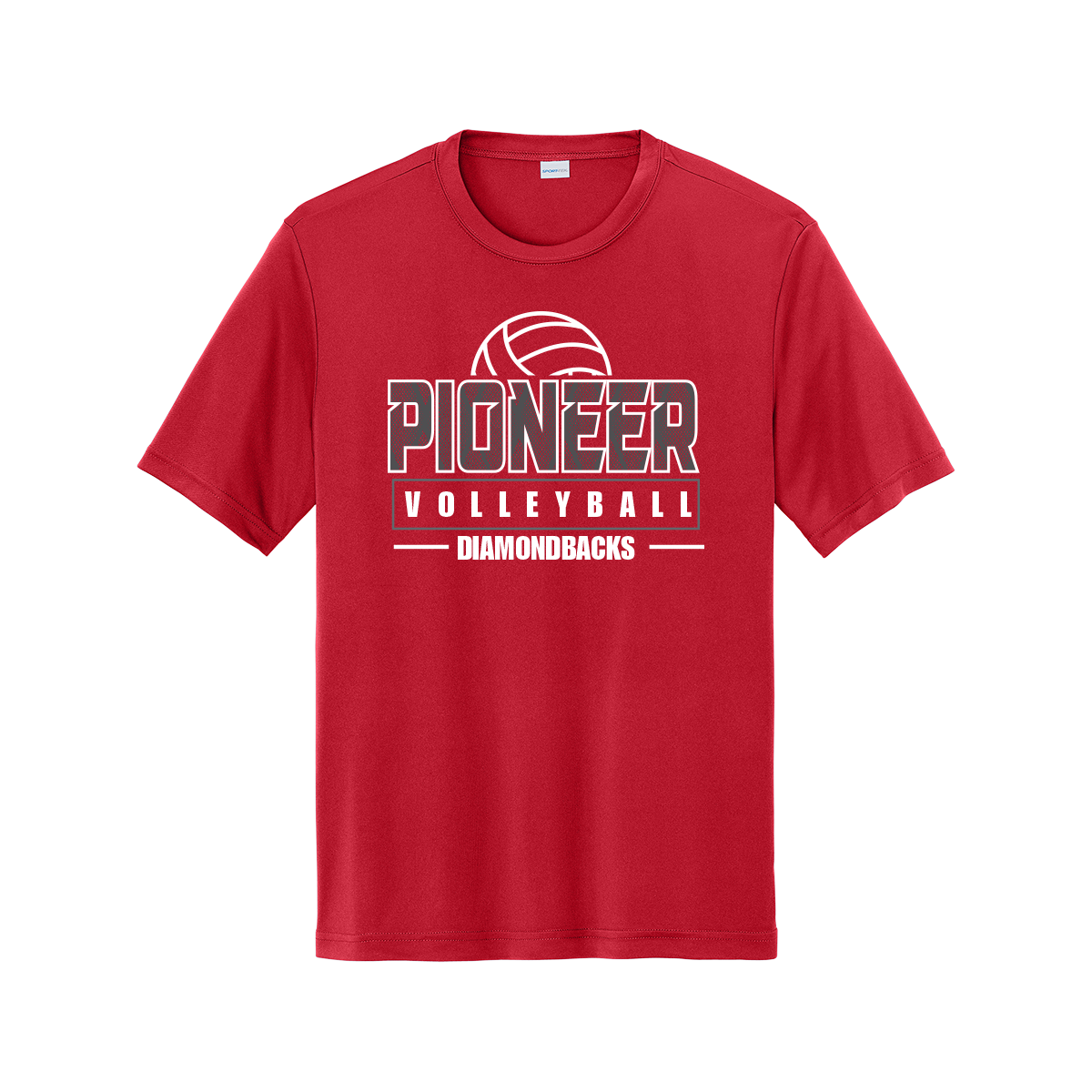 Sharyland Pioneer Volleyball - Dri-Fit Fan Shirt - Red - Short Sleeve