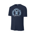 Brown Middle School - Doberman Circle Script - Navy Shirt