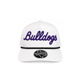 McAllen High Bulldogs Embroidered Rope Cap – White/Purple